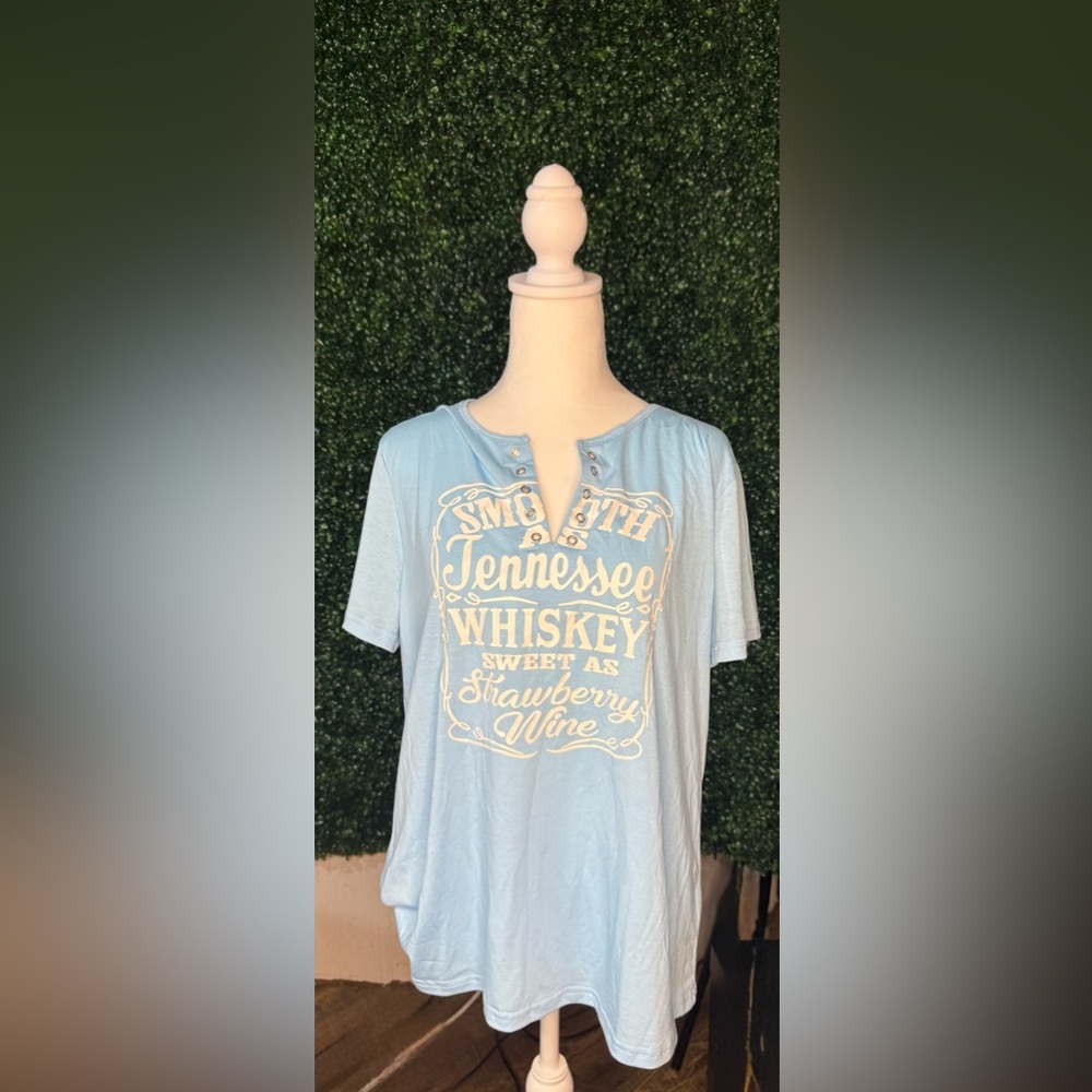 Blue Graphic Women's Top